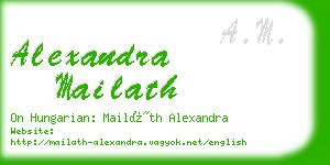 alexandra mailath business card